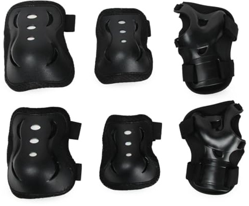 NHQZ 6 pièces Protection Roller Enfant, Kit de Protection pour Patins à roulettes vec Genouillères, Coudières et Protèges-Poignets, Equipement de Protection pour Le Patinage à roulettes Scooter
