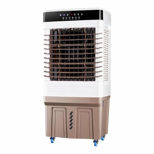 Bilake Climatizador Evaporativo Industrial | Portátil Humidificador | Enfriadores para Naves y Locales | 4 Packs de Hielo (150W | 50L)