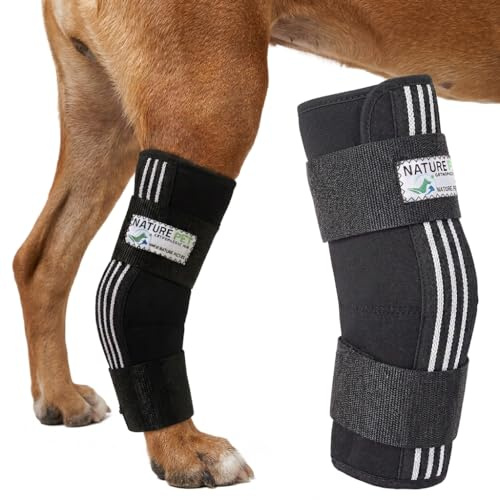 Nature Pet Sprunggelenk Bandage Hund L 7– Tarsal-Schutz 135° Winkel | Schützt das Sprunggelenk, vor Lecken und unterstützt bei Verletzungen, Arthrose und nach Operationen.