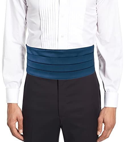 Remo Sartori Herren Kummerbund Blau blau Medium