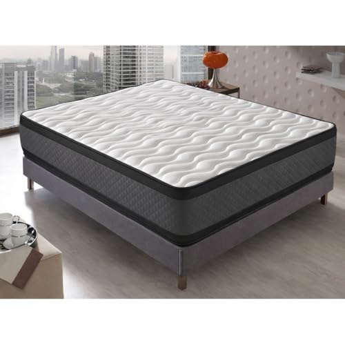 DAGOSTINO Home - Colchón Viscoelástico California 135x190| Altura 30 cm Luxury | Firmeza H3 | Soporte Ergonómico y Confort Progresivo | Transpirable y Reversible | Certificado Oeko-Tex