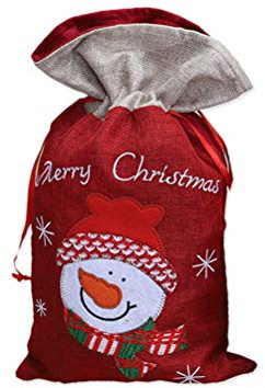 STOBOK Nikolaussäckchen Weihnachten Säckchen Geschenkbeutel Geschenksäckchen Weihnachtsdeko Süßigkeiten Beutel zum Befüllen (Schneemann)