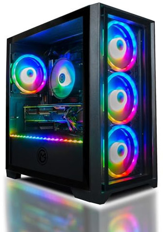 GameMachines Trinity - Gaming PC - RGB CPU Kühler - Core i5 12400F - GeForce RTX 4060-1000GB M.2 SSD - 32GB DDR4 - WLAN - Windows 11 Pro