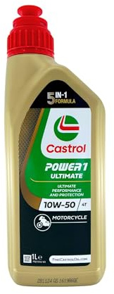 Motoröl für Motorrad und Roller Castrol Power 1 Ultimate 4T 10W50, 3 x 1 l.