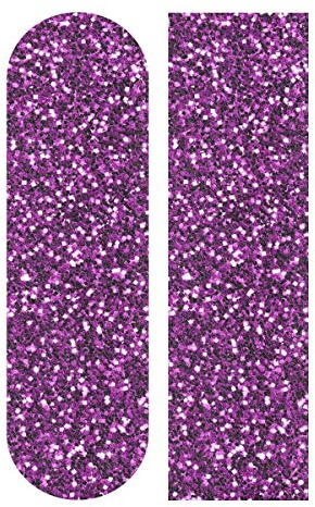 Mnsruu Skateboard-Griptape mit Glitzer, Violett, 1 Blatt, Roller-Deck, Sandpapier, 22,9 x 83,8 cm
