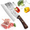 Couteaux Cuisine Professionnel,Couteau de Boucher Lame Fortement Épaissie Pour Casser les Os, Hache de Boucher en Acier Inox Allemand de Haute Qualité, Pour la Maison et la Restaurant