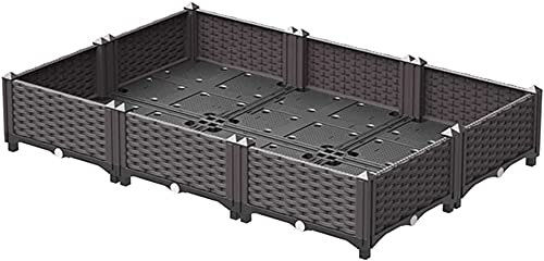 EIIDJFF pflanzkübel Gartenboxen Pflanzcontainer Erhöhte Gartenbeete Sets Erhöhte Pflanzkiste für den Anbau von Gemüse Blumen Pflanzen 518(Size:150x60x35cm)