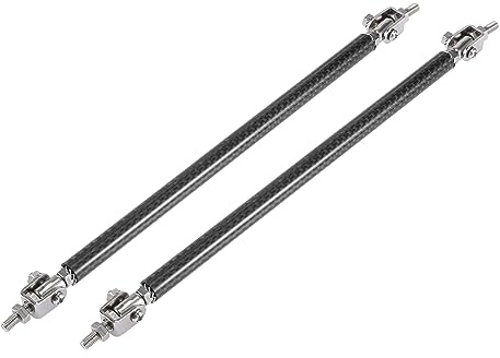 X AUTOHAUX 11-13 Car Front Bumper Lip Splitter Strut Tie Rod Bar Black | 2pcs, Adjustable Splitter Strut Rod, Lip Splitter Strut Rod, Steel