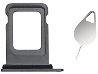 Nano Dual SIM Kartenfach Slot Halter Adapter Ersatz für iPhone 13 Pro A2638 A2483 6.1inch / 13 Pro Max A2643 A2484 6.7inch Mit Pin Graphite