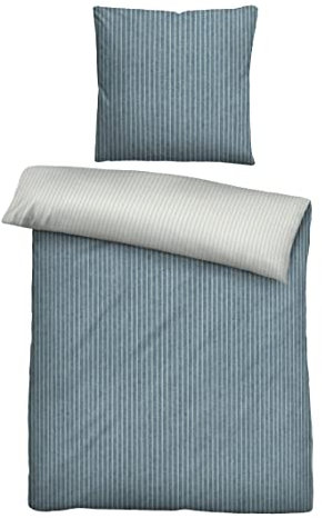biberna 0840507 Melange-Flanell Bettwäsche