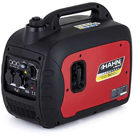 Generatore di corrente a benzina 2,3 kW/230 V – Generatore portatile silenzioso per campeggio, alimentazione di emergenza e uso domestico, 3,5 ore di autonomia, serbatoio da 4,5 l, 95 dB/A