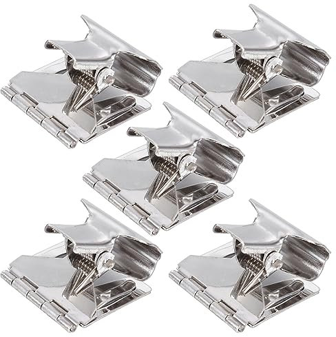 Hemobllo 5pcs Price Tag Clip Metal Pop Advertising Clips Sign Holder for Retail Supermarket Display Merchandise Tag Holder