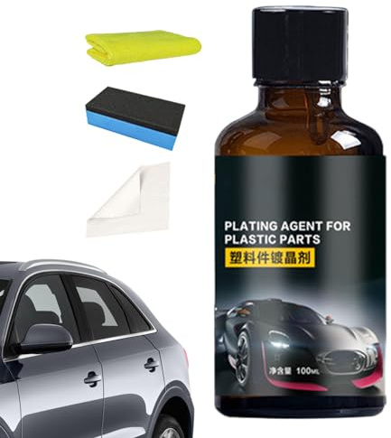 CENMOO Trim Shine – Spray lucidante per pneumatici multifunzione a lunga durata, 100 ml, detergente per auto, aiuta a prevenire lo sbiadimento e le screpolature, respinge polvere, pelucchi e macchie