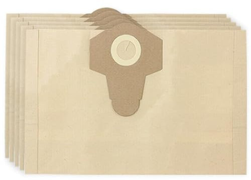 SPARES2GO Dust Bags compatible with Wessex Wet & Dry 1600W 17353 30L Vacuum Cleaner (Pack of 5)