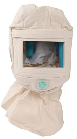 Sand Blasting Hood Cap, Canvas Shawl Sandblaster Protective Gear Mask Anti Dust Hood, Sandblaster Tools Dust Protective Face Mask for Spraying Sanding Cutting Woodworking