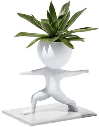 Macetas con Forma Humana para suculentas, Siempre suculentas, macetas Deportivas para suculentas, Yoga de Resina, Forma Humana, Bonita Maceta Decorativa, decoración Creativa de Plantas, para Mesa