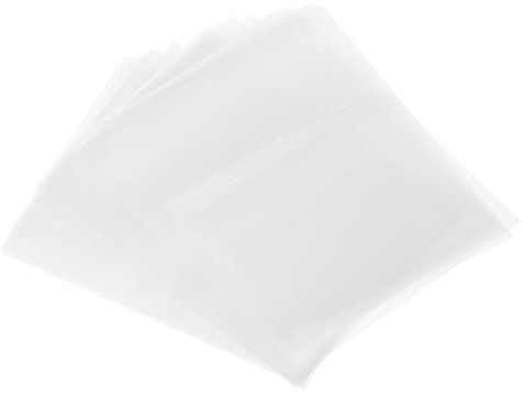 PATIKIL 50x40mm PVC Perforierte Schrumpfbänder, 500 Stück Schrumpffolie für Flaschen, Gläser, Dosen und Dosen passend für Kappe mit einem Durchmesser von 1,1 bis 1,18, Transparent