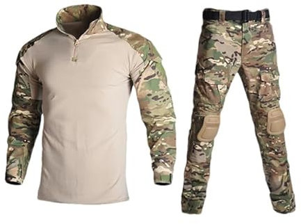 Paintball-Anzug, Jagduniform, für Herren, Camouflage, Arbeitskleidung, Multicam-Cargohose, Kampfhemden, CP, XXL