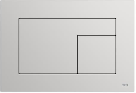 TECE WC-Betätigungsplatte TECEvelvet, für Zweimengentechnik, 220x150x5mm, 92407, Farbe: Steingrau