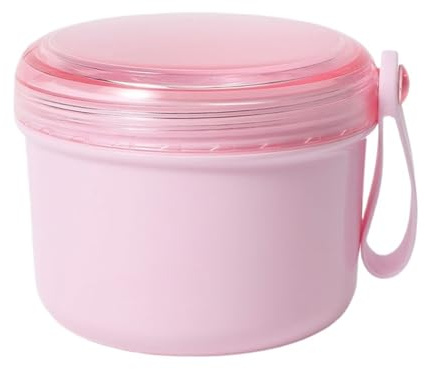 SQOYEI Nettoyage de la Prothèse Boite Appareil Dentaire Grande Capacité Portable Boite Gouttiere Dentaire Conception Scellée et Drainable Boite Dentier Adulte(Pink,B)
