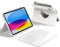 HOU Custodia con Tastiera per iPad A16 11a/10a Gen,Tastiera Rotabile e Staccabile per iPad 11/10,Portapenne Elastico,Copertura di Protezione Completa,Retroilluminazione a 7 Colori,Trackpad Multi-Touch