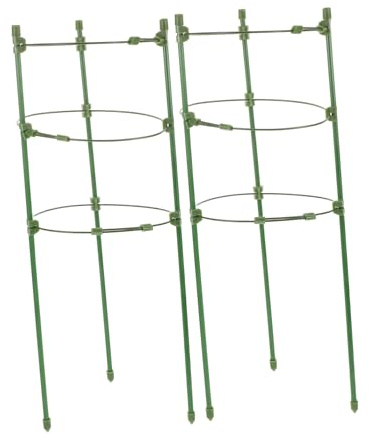 Happyyami 2juegos Cámaras De Soporte Ajustables para Plantas Trepadoras Altura Estacas Verticales para Jardín Soporte De Flores y Verduras para Rosales y Enredaderas