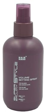Super Brillant Style Volume Setting Spray 200 ml – Volumenspray für Ansatz & Föhnfrisuren – mit antistatischer Wirkung & Glanz-Effekt – für alle Haartypen – beschwert nicht