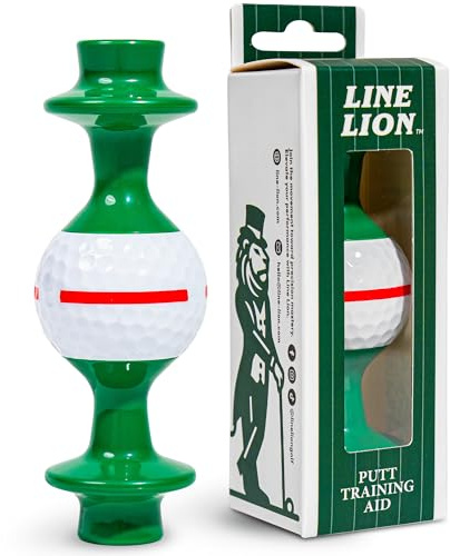 Line Lion Putting Trainer – Golf Training Aid for Consistent Roll, Precision Start Line & Face Control, Portable Indoor Outdoor Golf Putter Practice Equipment, Alignment Gate for Short Game Accuracy