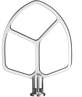 Frusta piatta for planetaria con sollevatore for ciotola da 5-6 litri, ricambio for attacco a paletta in acciaio inossidabile lucidato Airkitrep