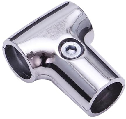 rockible Raccordo per Tubi in Lega di Alluminio, Parti Fisse Morsetti per Tubi, Giunto di Fissaggio per Stendibiancheria, per Negozio, Bagno, Camera da Letto, Appendiabiti, 25mm T Shaped