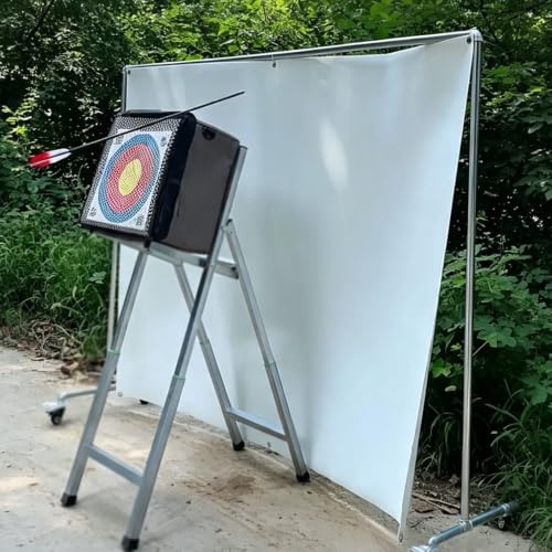 Bågskytte Backstop Nät Utomhus Skyddsnät för Bågskytte Skyddsduk | 3 mm Tjockt Pilfångarnät Tål en Stöt På 65 lbs, Extra Tåligt Skydd för Skjutmål Skyddsridå