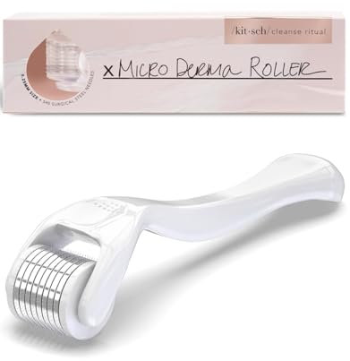 Kitsch Derma Roller – Skin Care Tool & Face Roller for Boosting Absorption of Serums & Oils - Beard Derma Roller for Men - Easy-to-Use Beauty Roller for Skin, Beard & Hair Growth