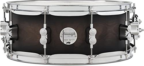 Pacific Drums Concept Maple Snare, 14 x 5,5, Satin Charcoal Burst Lacquer
