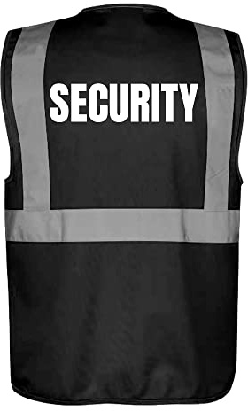 Fassbender-Druck WARNWESTEN - Sicherheitsweste GELB mit Taschen und Reißverschluss nach EN ISO 20471 zertifiziert - Warn Weste für SECURITY - Unisex mit hochwertigem Reflektorstreifen