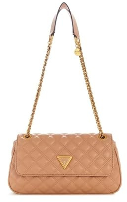 GUESS Damen Giully umwandelbare Klappe Crossbody, Flap, beige