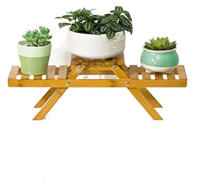 LUCBEI Blumenständer Stand for Blumen Boden Blume Pflanze Pflanzer Display Rack Lagerhalter Holzregale Balkon Garten Dekor Pflanzenständer