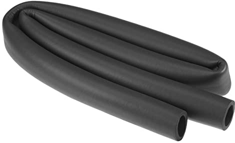 QUARKZMAN Schaumstoff Griff Schlauch 25mmx35mm 1m Schwarz | Flexibel Rutschfest für Möbel und Industrie und Elektronische Geräte