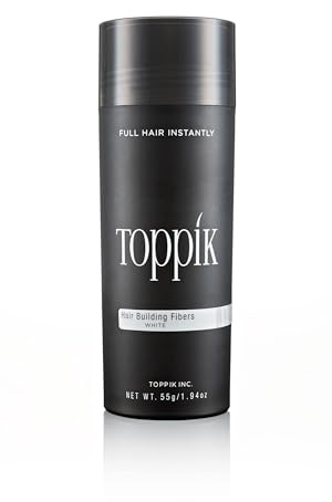 TOPPIK 55g Haarfasern Haarverdichter Streuhaar Schütthaar Weiß