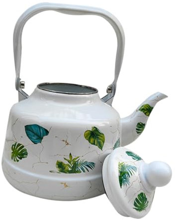 MUCKLILY Aus Emaille Emaille-wasserkocher Pfeiftopf Wasserkocher Für Den Herd Camping-teekessel Kleine Teekessel Aus Emaille Herd Kaffeekanne Zum China Heizung