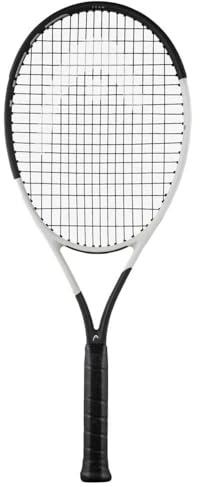 HEAD Speed Team 2024 Tennis Racquet - Strung Mid Tension with Velocity 16 Gauge, 4 3/8 Grip