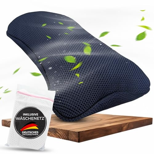 BURADIA Cuscino per vasca da bagno con rete per bucato – Massimo comfort e relax con tecnologia Air Mesh – Cuscino da bagno per vasca con 4 forti ventose – Cuscino cervicale/cuscino