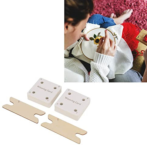 Tablet-Webkarten-Set, Premium-Webschiffchen aus Papierverbundholz, handgefertigte Webkarten für DIY-Webprojekte