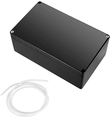 Caja de Cables Conexiones Electricas, Caja Negra Para Electrónica,Conexiones Superficie, Tapas de Plástico, Para Empalmes de Bricolaje, 200 x 120 x 75 mm