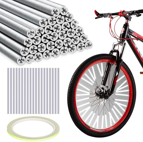 QUIIEOSKIA Ekerreflektorset, 36 stycken ekretorecreflektorer, cykel, 360° synlighet, reflektorer, cykel, enkel montering