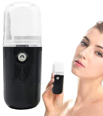 Face Mister – 30 ml Visual Water Tank Facial Sprayer Hydrating Atomization Nano Mister | Handy Portable , Cold Facial Vaporizer Rechargeable via USB For L