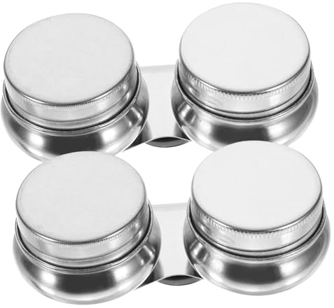 Veemoon 2pièces Gobelet à Palette à Huile Acier Inoxydable Contenant De Eau De Et Autres Solvants Pratique Et Fonctionnel Pour Artistes
