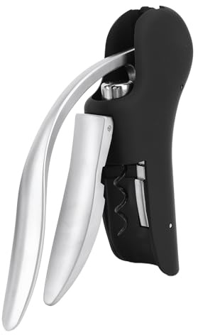 NDNCZDHC Ouvre-bouteille de vin manuel, tire-bouchon à levier vertical ergonomique en alliage de zinc pour fête, bar à domicile