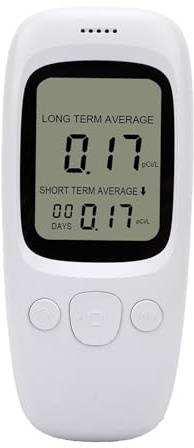GOWENIC Radon Gas Tester 0-270pCi/L Range | LCD Display Radon Monitor Portable For Home Safety