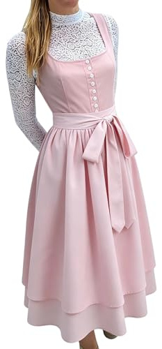 Abiti da Cerimonia Donna Dirndl Donna Lungo Oktoberfest Costume Floreale con Corpetto Tradizionale Allacciato per Feste a Tema Oktoberfest e Occasioni Speciali Tracht Feste