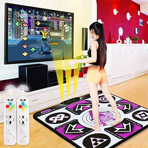 VVIA Single Tanzmatte, langlebige musikalische Spielmatte Tänzer-Decke Tanzmaschine Funktioniert mit PC und TV, Yoga-Matte Wireless Dancer Step Pads Sense-Spieldecke für Kinder Erwachsene